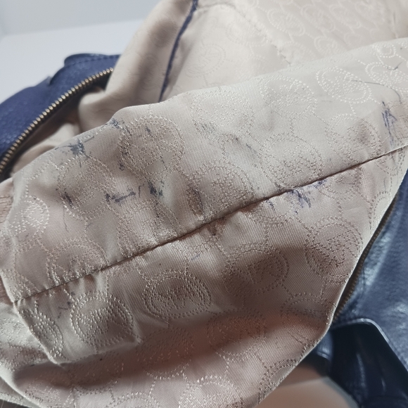 MICHAEL MICHAEL KORS Purple Textured Leather Roomy Shoulder Bag GoldtoneHardware - Picture 16 of 16